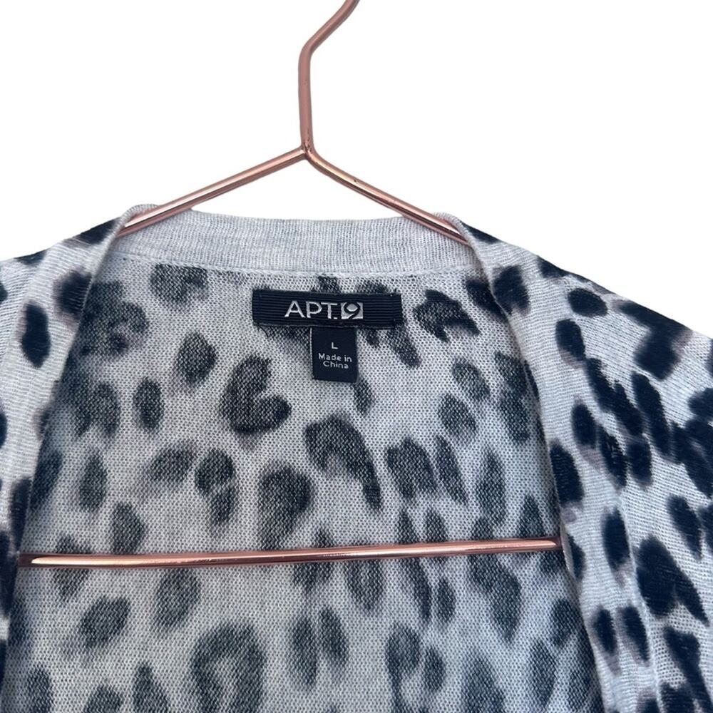 Apt 9 Cheetah Print Open Front Cardigan - Size La… - image 4